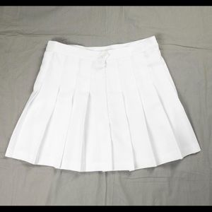 white pleaded skirt worn once size medium